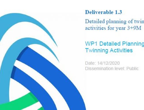 D1.3 Detailed planning of twinning activities for year 3+9M_v1.0